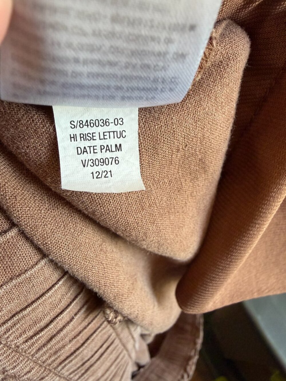 Old Navy High Rise Lettuce Waist Linen Blend Wide Leg Crop Pants 2X Brown - Picture 10 of 10